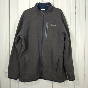 Columbia Men's Gray Full-Zip Fleece Jacket